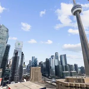 Aparthotel 2bedroom Cn Tower And Water Views - Free Parking - Rooftop Pool, Toronto